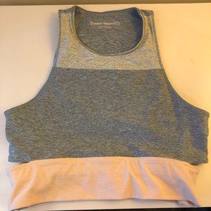 Outdoor Voices Tri-Color Slashback Crop